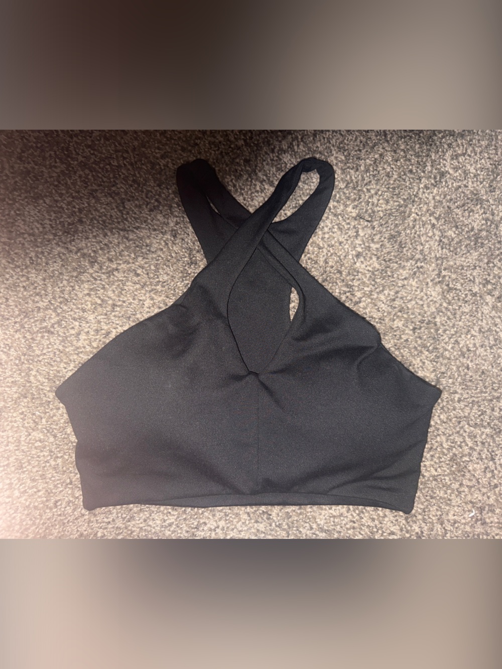 Bombshell Sportswear Crossover Halter Sports Bra